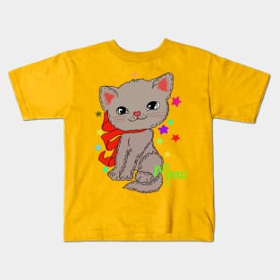 Cat Meow Kids T-Shirt